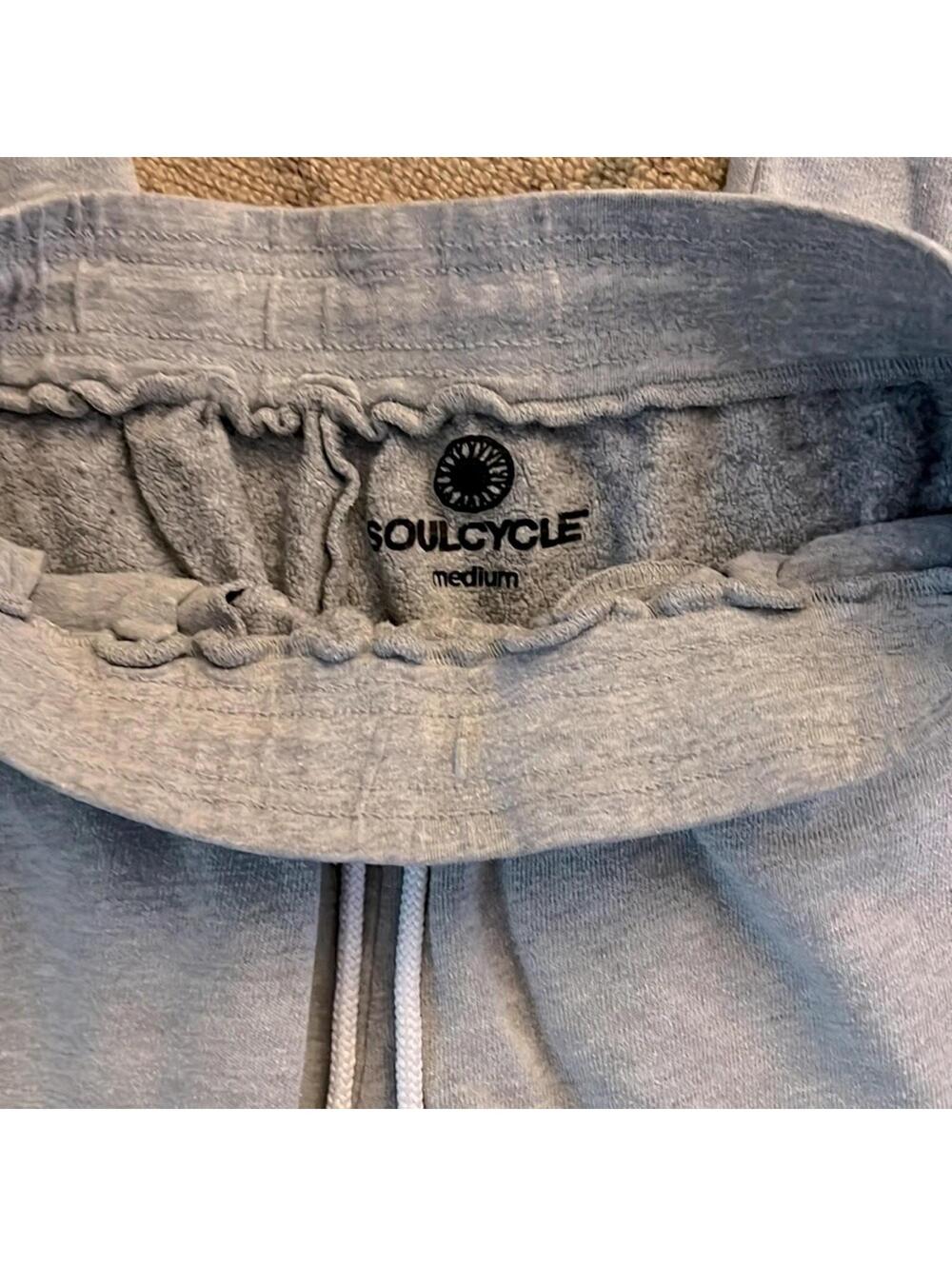 Soul Cycle gray joggers w SOUL WTML appliqué on side of leg M - Picture 8 of 10